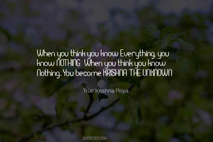 Know The Unknown Quotes #748415