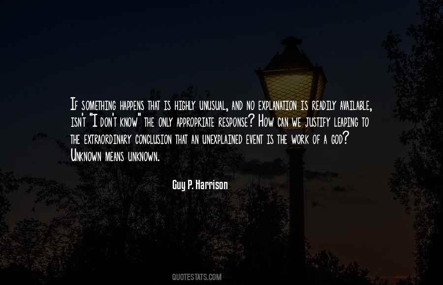 Know The Unknown Quotes #837087