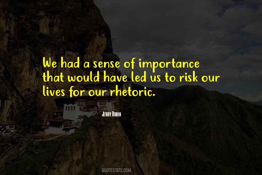 Risk Importance Quotes #392524