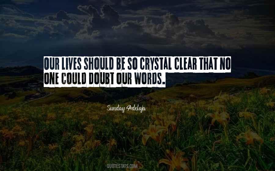 Should Be Clear Quotes #282630