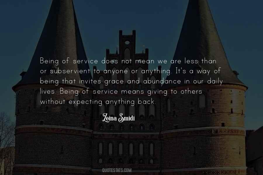 In Service Of Others Quotes #1170341
