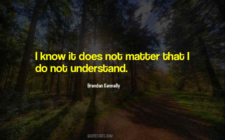 It Does Not Matter Quotes #1203106