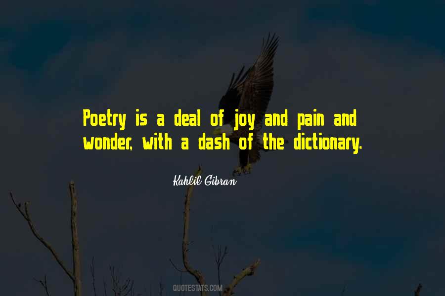 Joy Poetry Quotes #1768125
