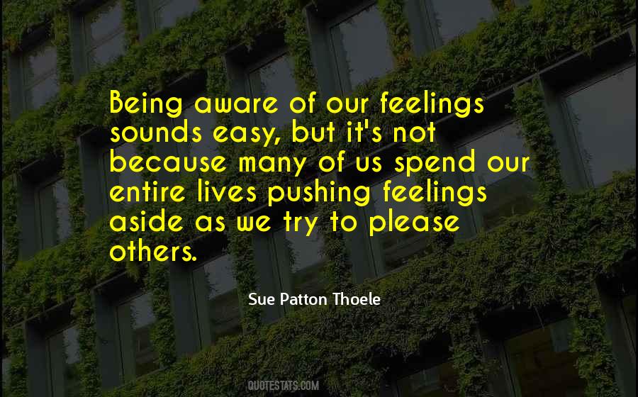 Feelings Aside Quotes #300632