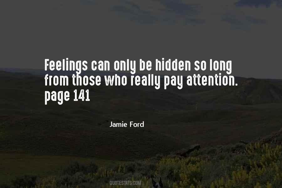 Feelings Hidden Quotes #1411218