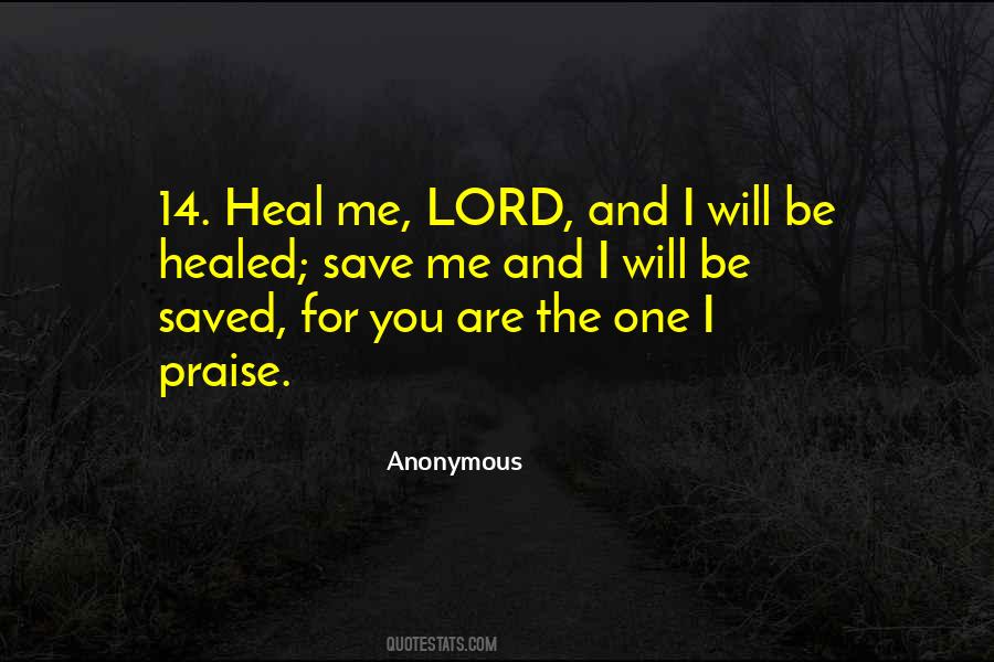 I Will Praise You Quotes #1573436