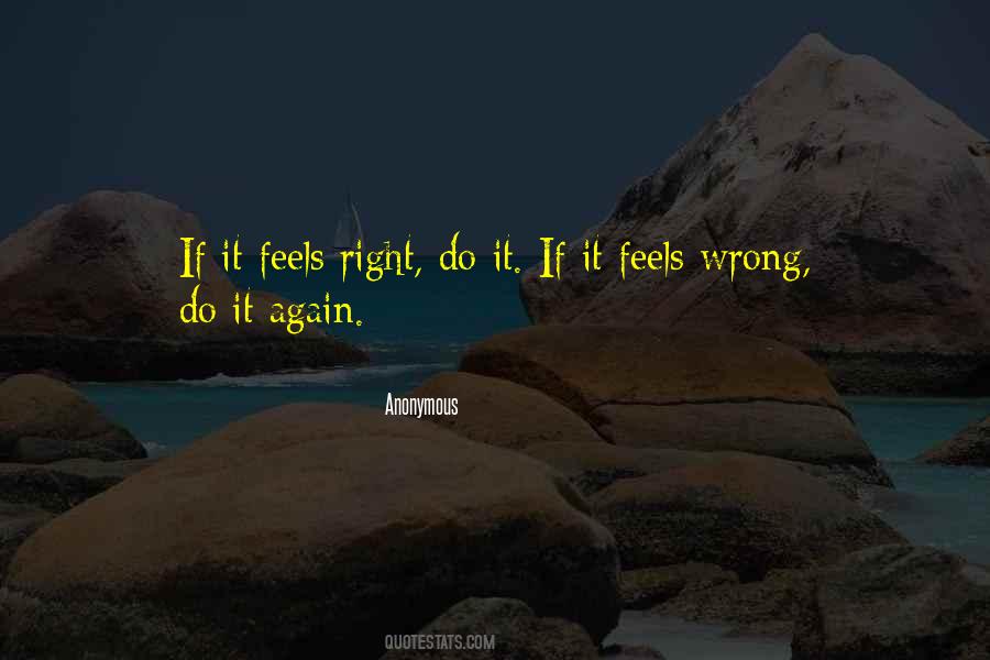 Feels Wrong Quotes #50729