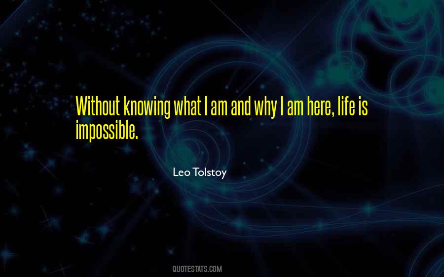 Why I Am Here Quotes #1175973