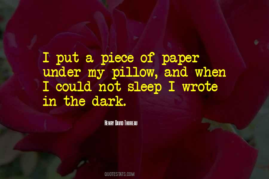 I Could Not Sleep Quotes #1343678