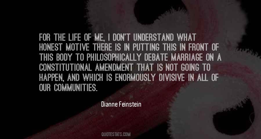 Feinstein Quotes #886859