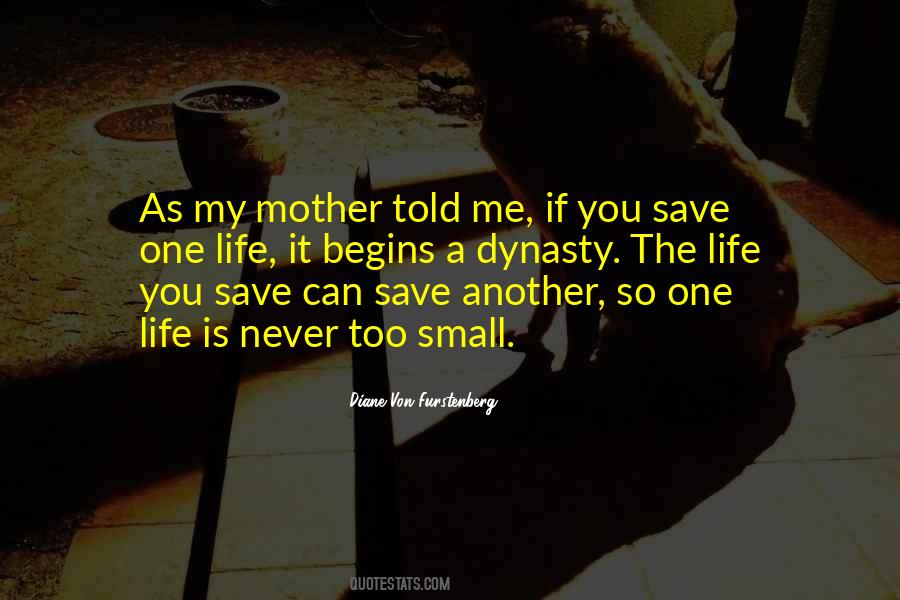 Save One Life Quotes #1625095