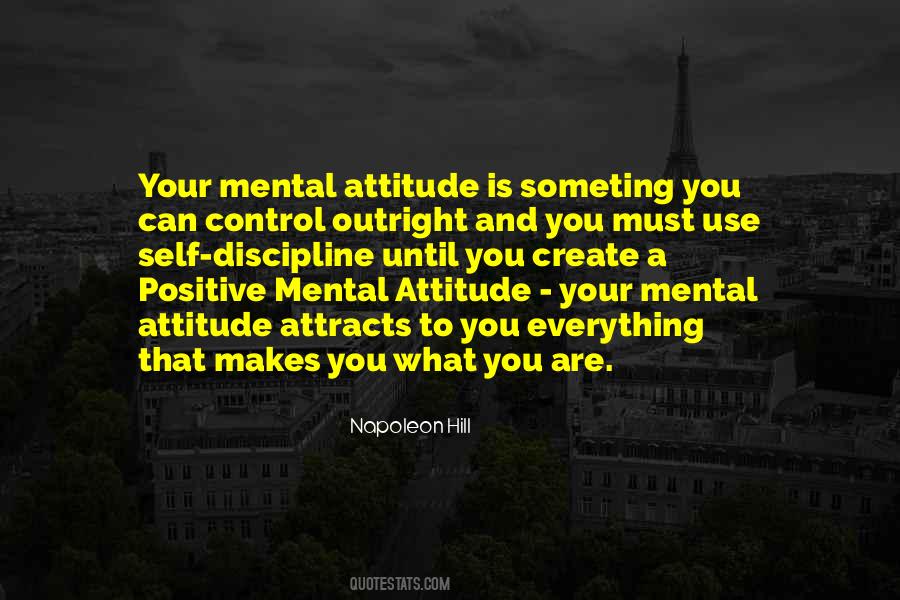 Control Positive Attitude Quotes #586580