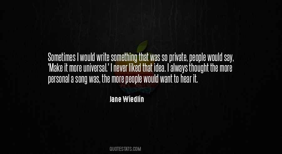 Private People Quotes #1475140