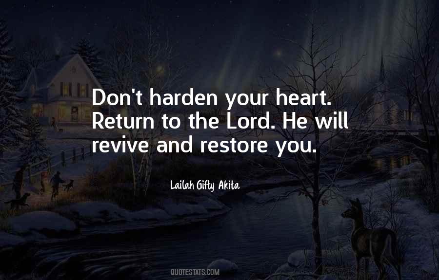 Restore Life Quotes #351876