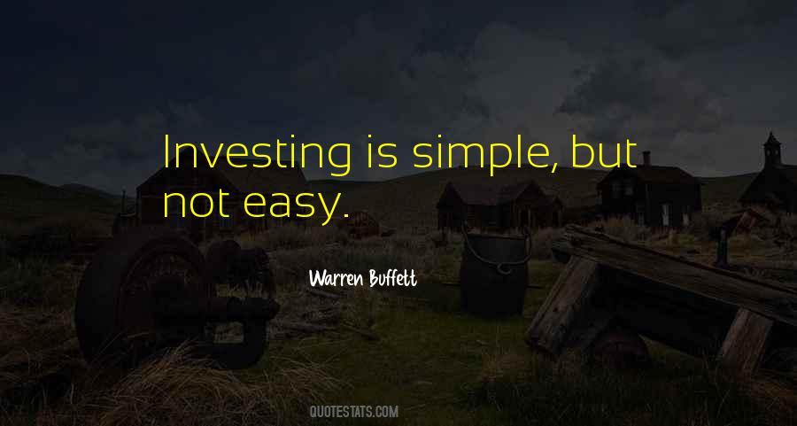Simple Is Not Easy Quotes #1195572