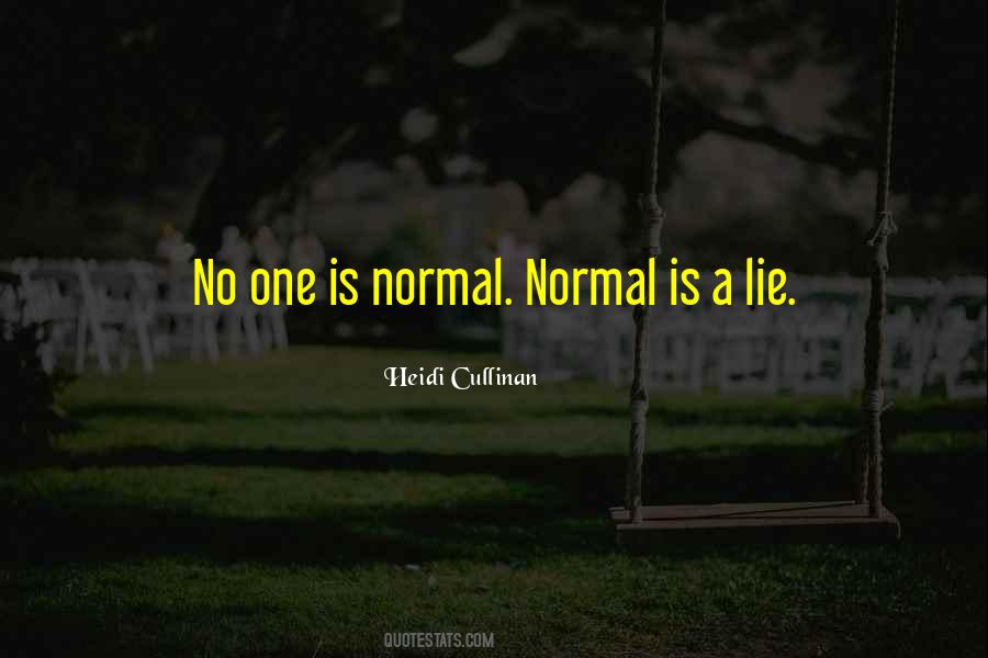 Normal Is Quotes #503944