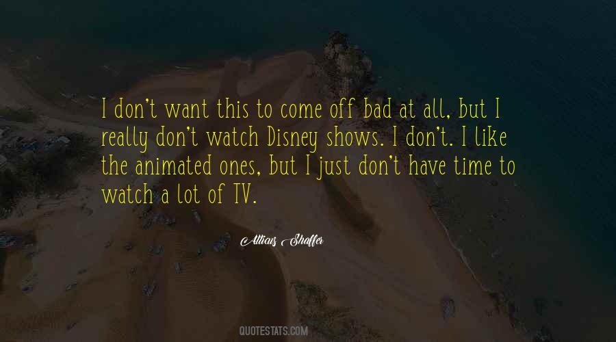 Quotes About Tv Time #1073340