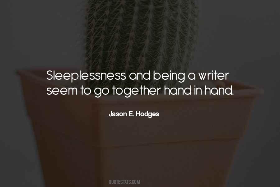 Together Hand In Hand Quotes #37518