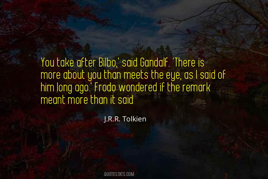 Fellowship Of The Ring Frodo Quotes #1207349