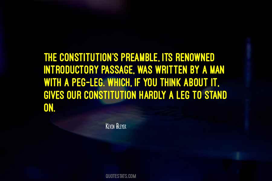 Quotes About The Preamble To The Constitution #1144048