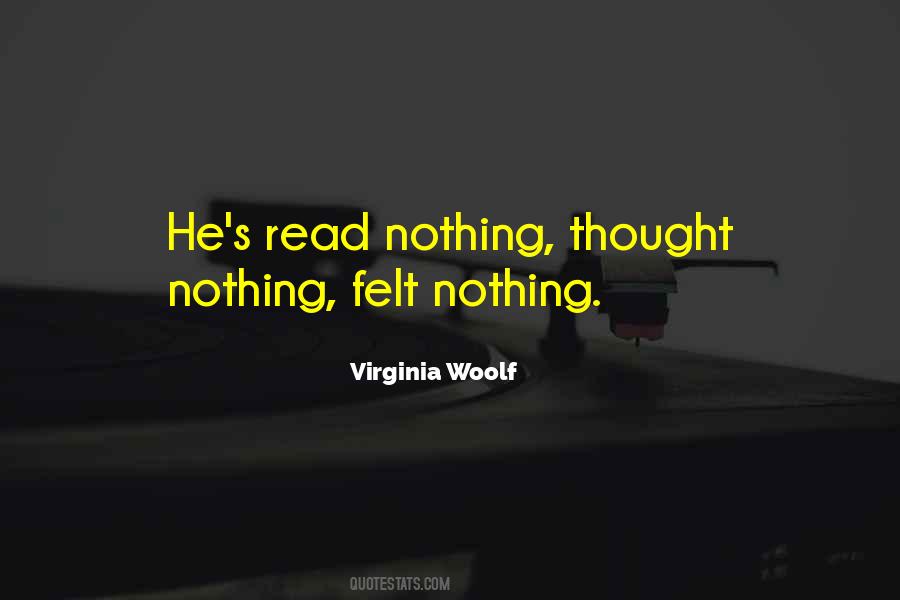 Felt Nothing Quotes #1354158