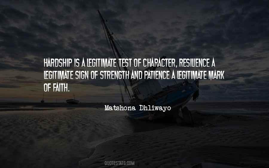 Hardship Strength Quotes #1424108