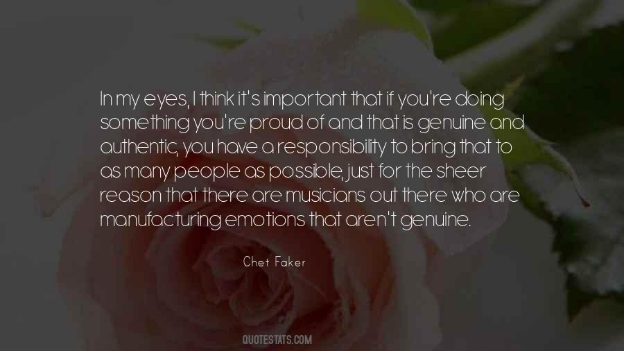 Authentic And Genuine Quotes #1456326