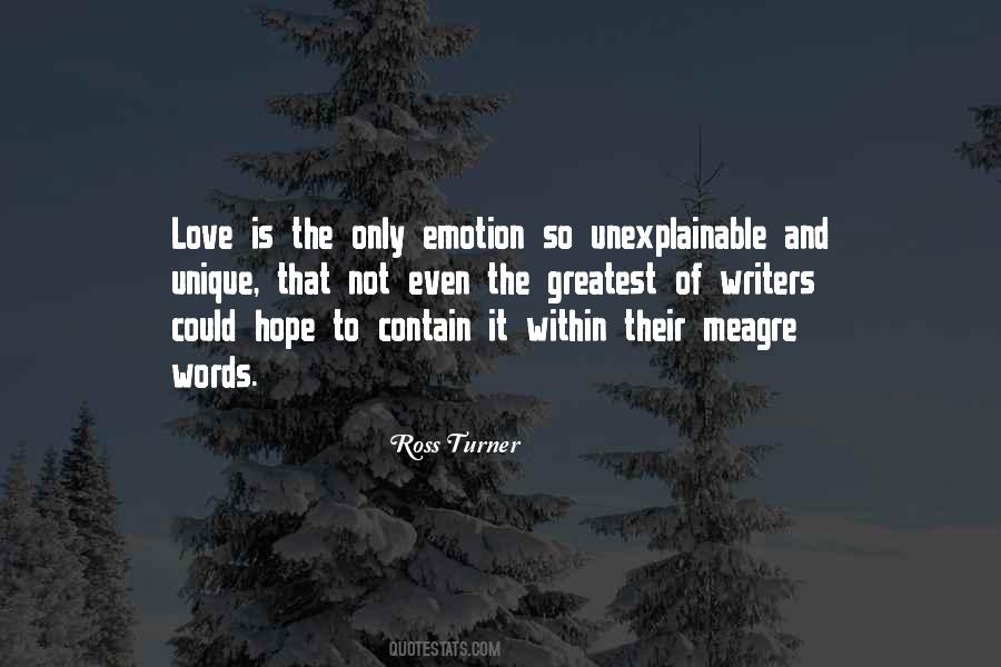 Love Is Unique Quotes #488821