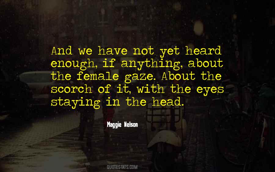 Female Gaze Quotes #1461654