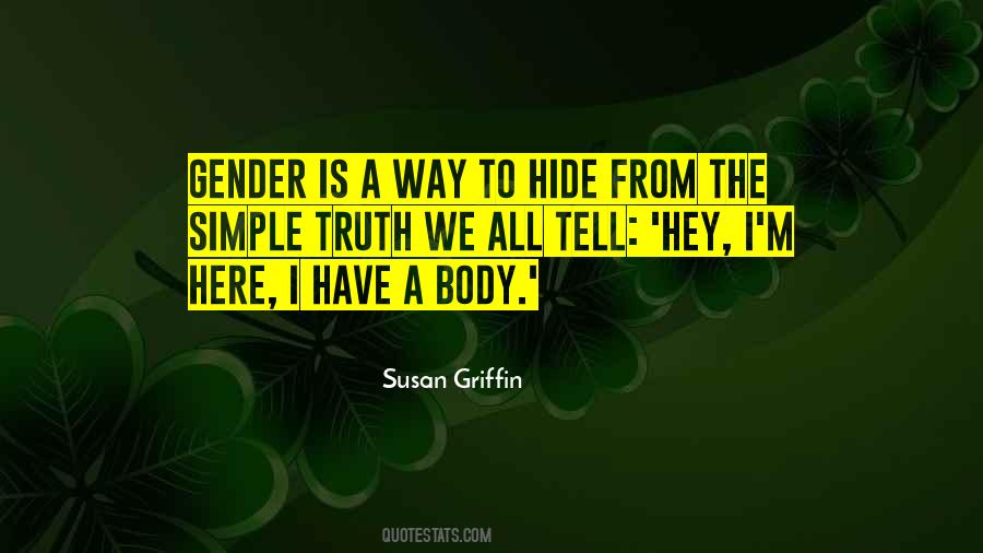 Simple Body Quotes #773409