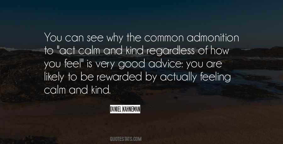 How To Be Calm Quotes #1344567