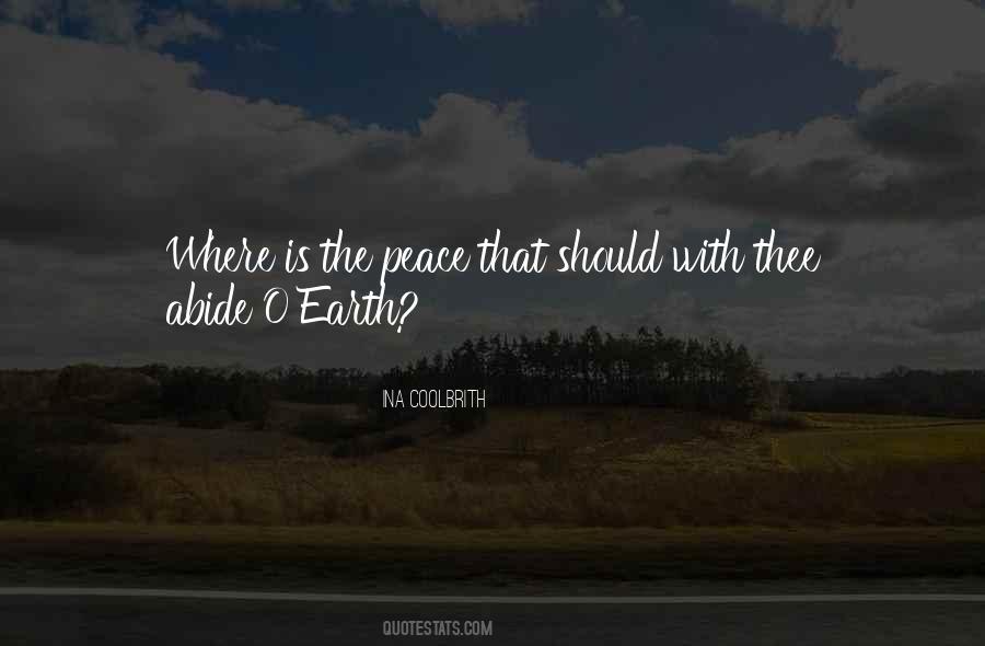 Where Is Peace Quotes #566469