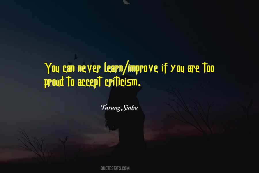 Accept Criticism Quotes #1555666