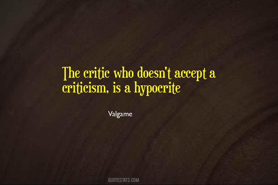 Accept Criticism Quotes #576932