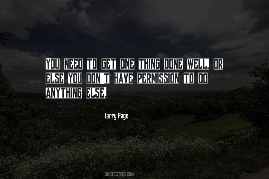 One Thing Well Quotes #442095
