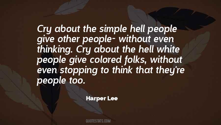 Think Simple Quotes #1184370