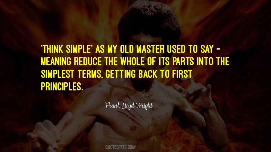 Think Simple Quotes #1208435