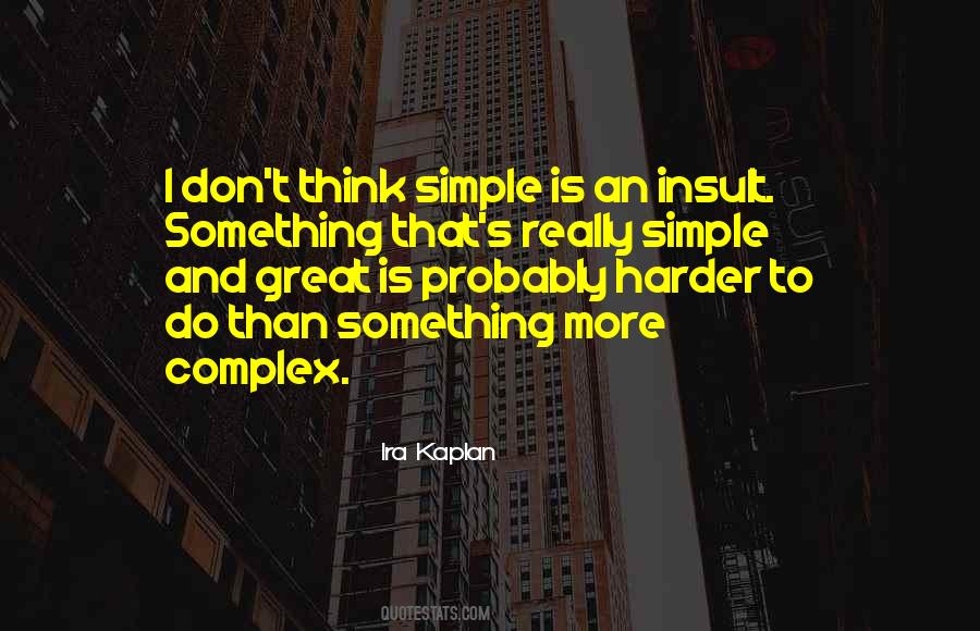 Think Simple Quotes #1323423