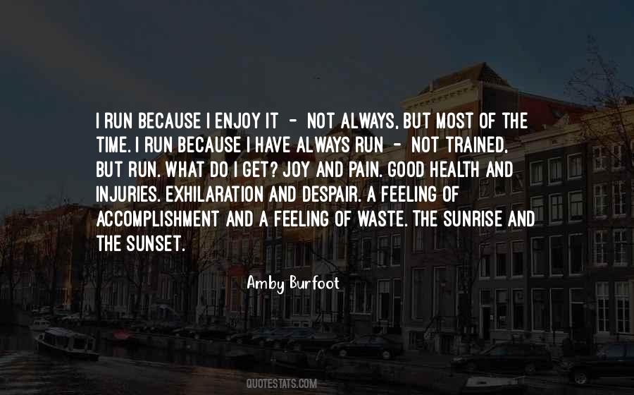 Running Pain Quotes #1430993
