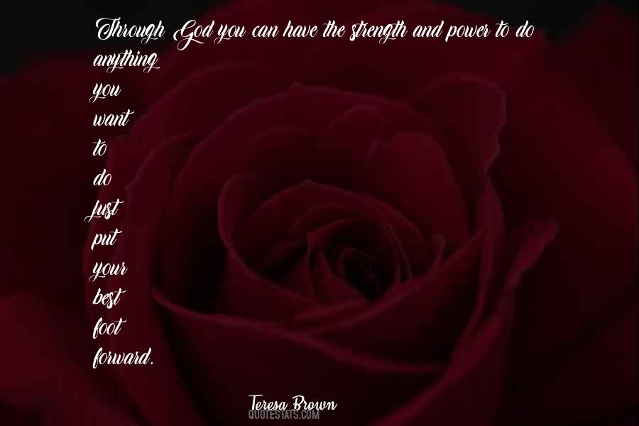 Strength Through God Quotes #1211233