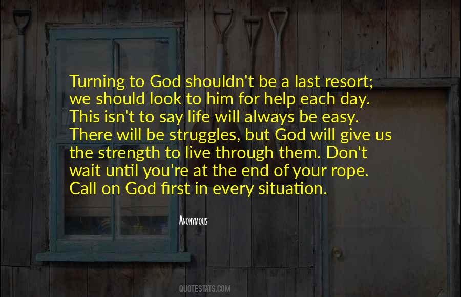 Strength Through God Quotes #1382924