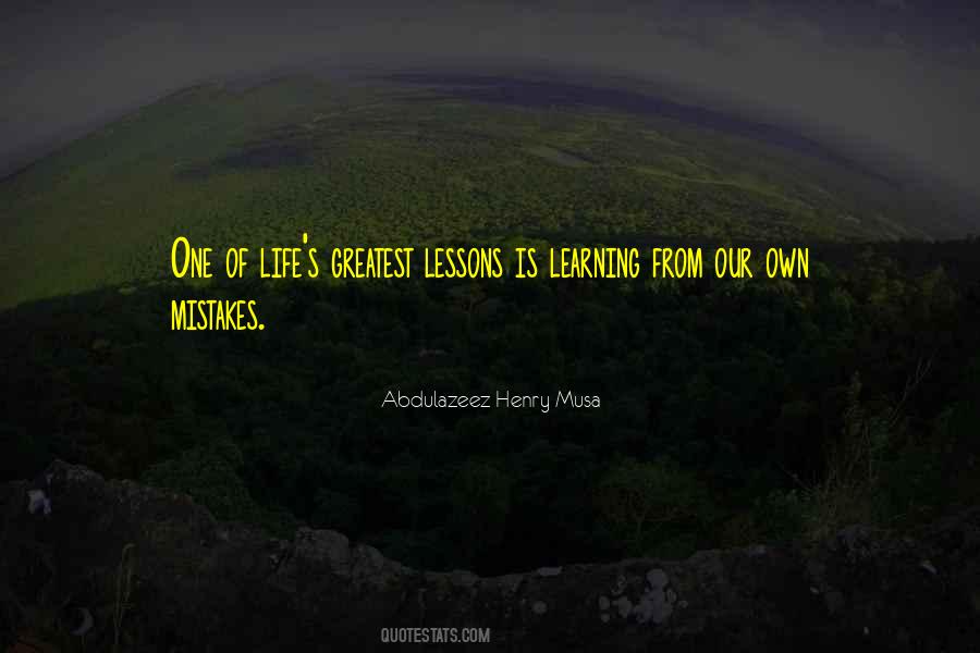 Quotes About No Mistakes Only Lessons #340912