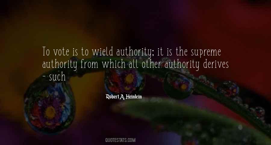 Supreme Authority Quotes #346171