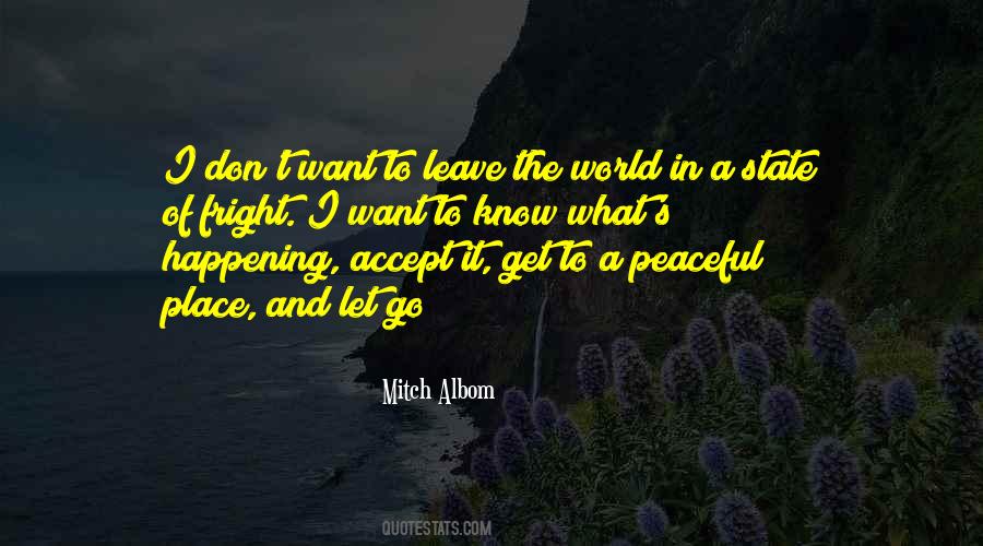 I Want To Leave The World Quotes #918635