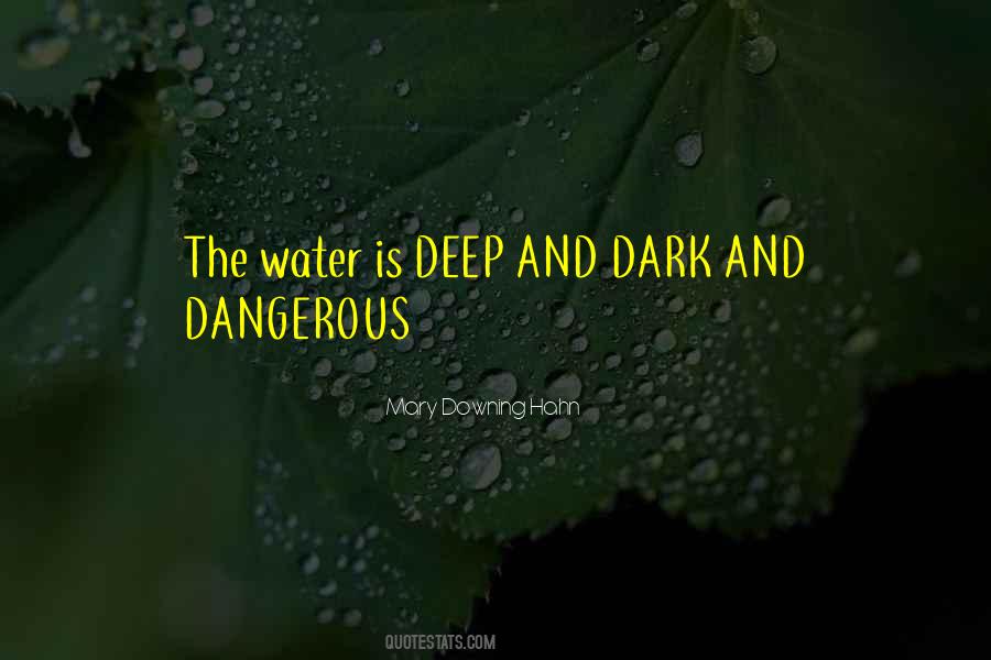 Dangerous Water Quotes #1482062