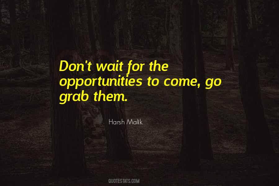 Quotes About Opportunities To Come #1807994
