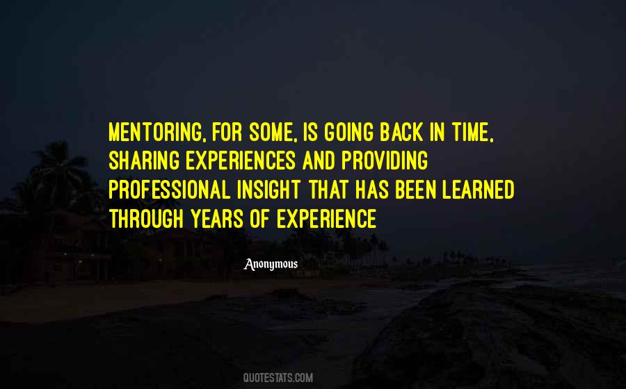 Time And Experience Quotes #104597