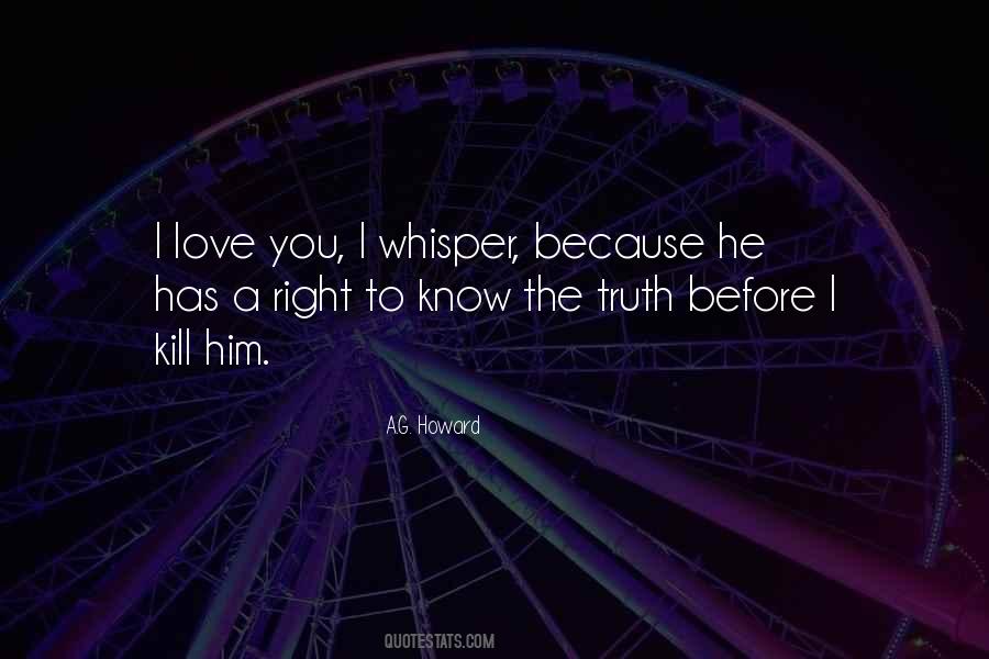 Whisper Love Quotes #1572831