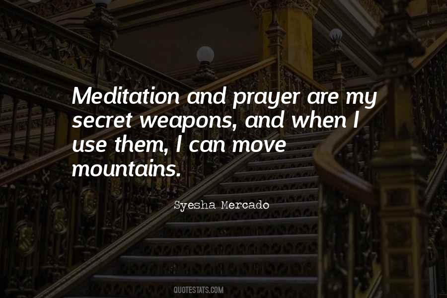 Prayer Meditation Quotes #548577