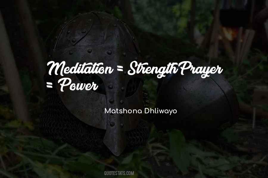 Prayer Meditation Quotes #650457